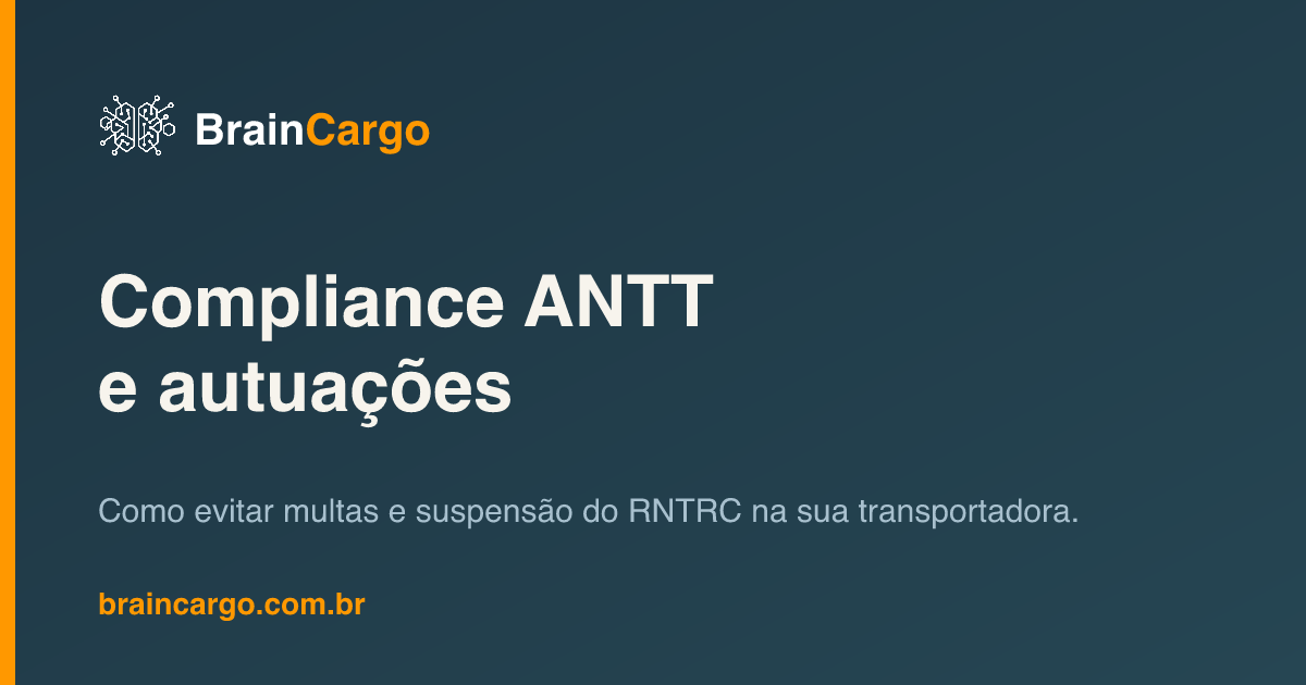 Compliance ANTT — infrações e multas para transportadoras