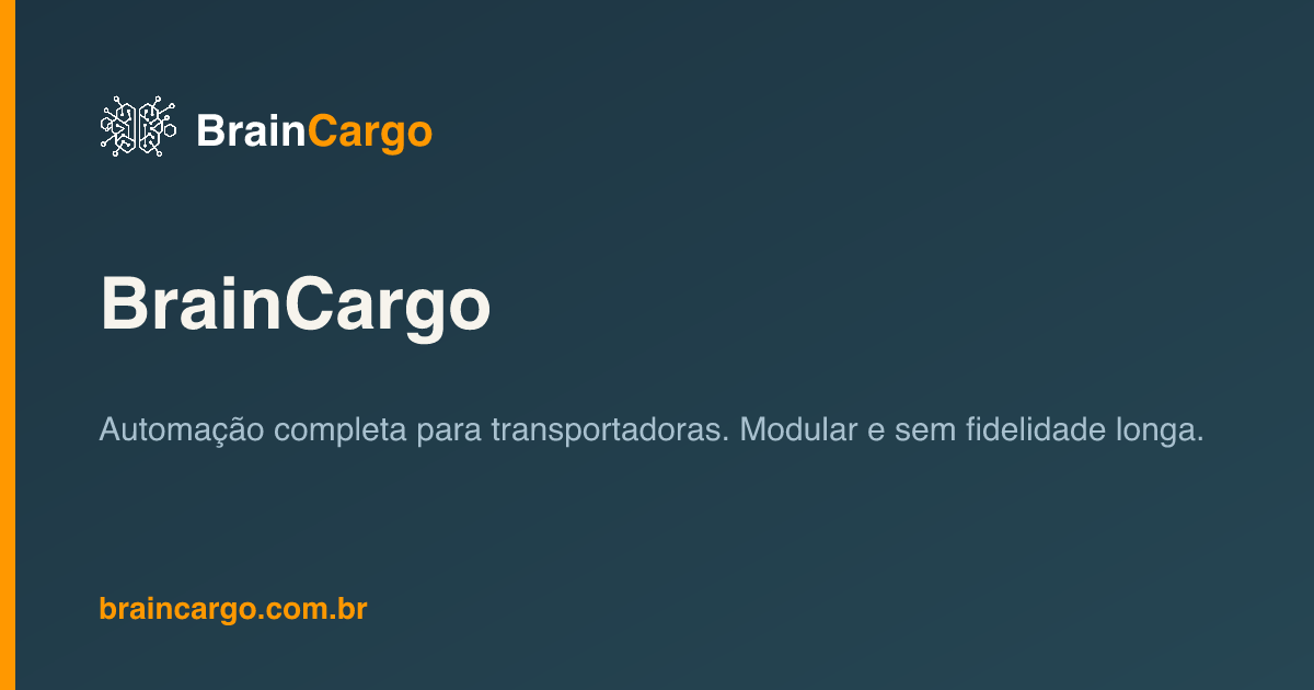 Emissão de CIOT automática com integração PSP — BrainCargo